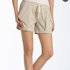 James Perse Short olive green tie waist short cargo style ladies